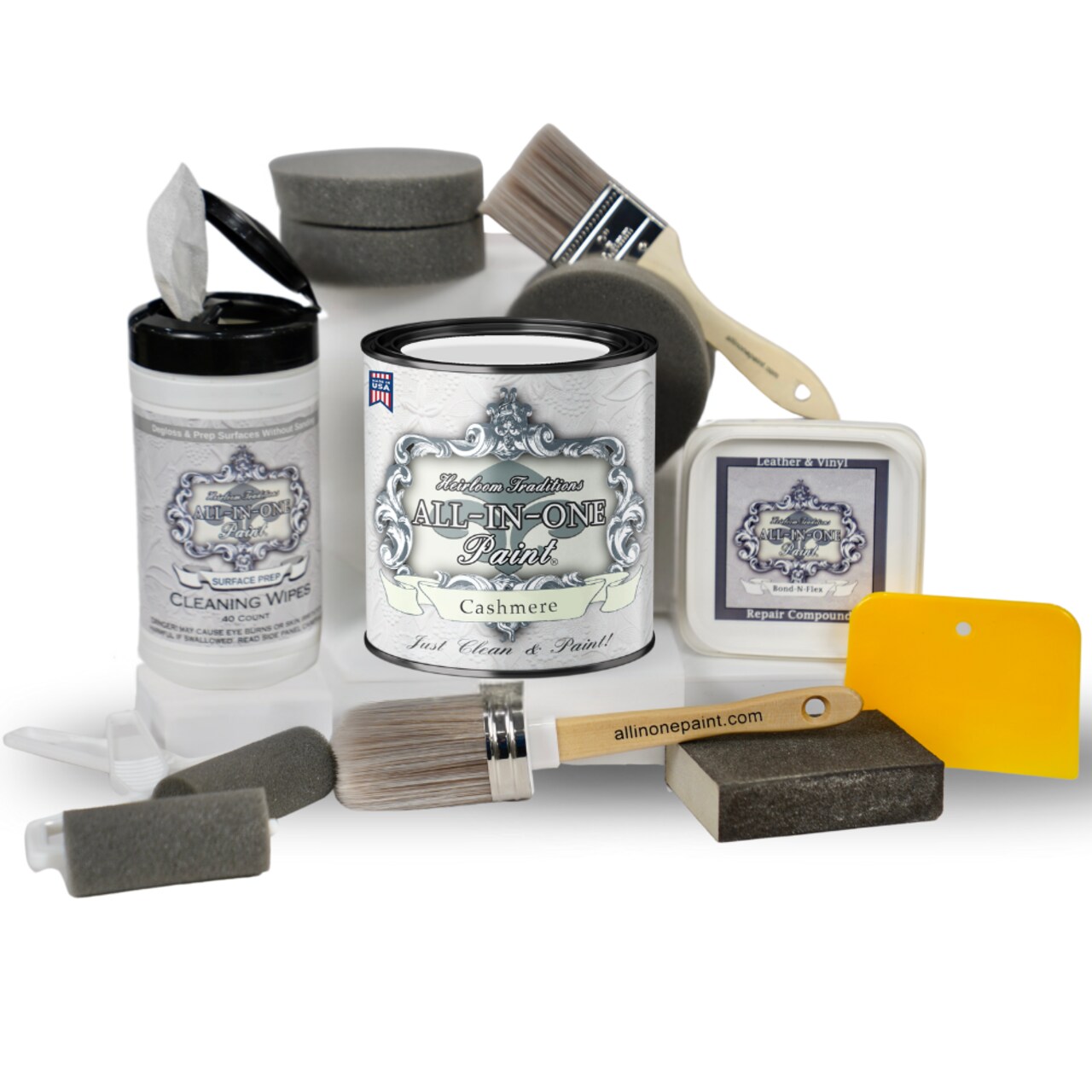 ALL-IN-ONE Paint, Bond-N-Flex Vinyl & Leather Repair Kit